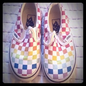 Kids size 11 Checkered VANS